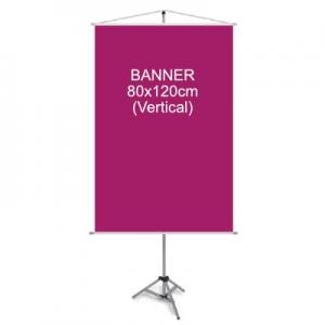 Modelo de banner para p�ster 80x120 cm vertical